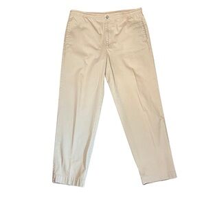 Polo Ralph Lauren Men’s 90s Khaki Pants Medium – Casual Drawstring, Roomy Fit